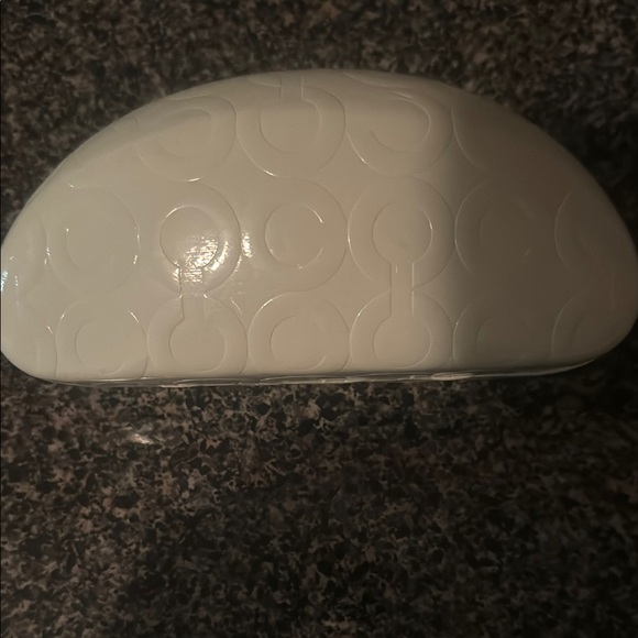 Coach Eyeglass Elegant White Textured Decorative case - Picture 4 of 7